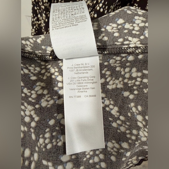 Madewell Ruched Midi Shirt Dress Size 12 Ditsy Print Viscose NWT - Picture 10 of 13